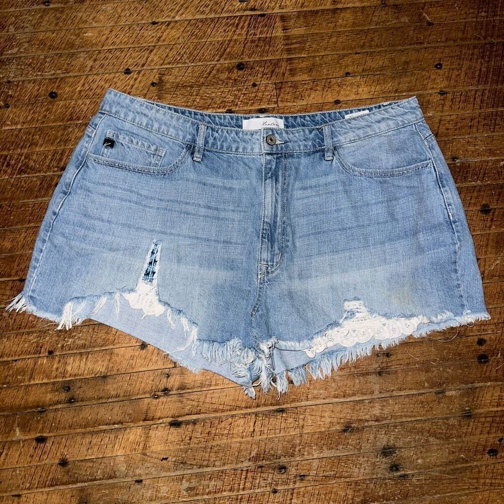 Kancan 2x distressed cutoff Daisy Duke shortie shorts